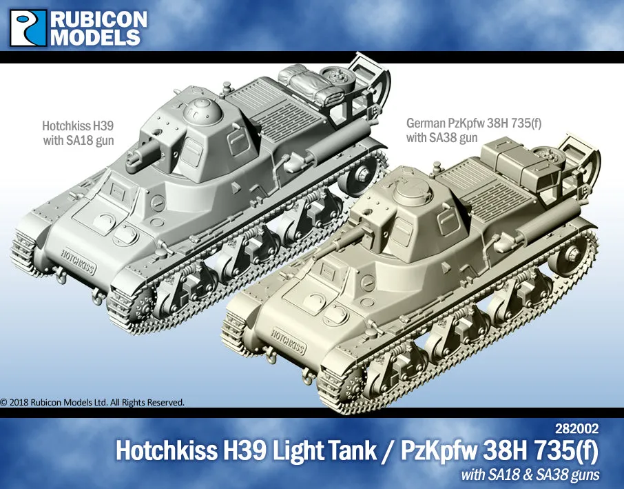 282002 Hotchkiss H39 Light Infantry Tank- Resin DISCONTINUED