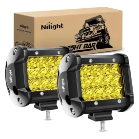 4 Inch 36W 3600LM Amber Triple Row Spot Led Pods (Pair)