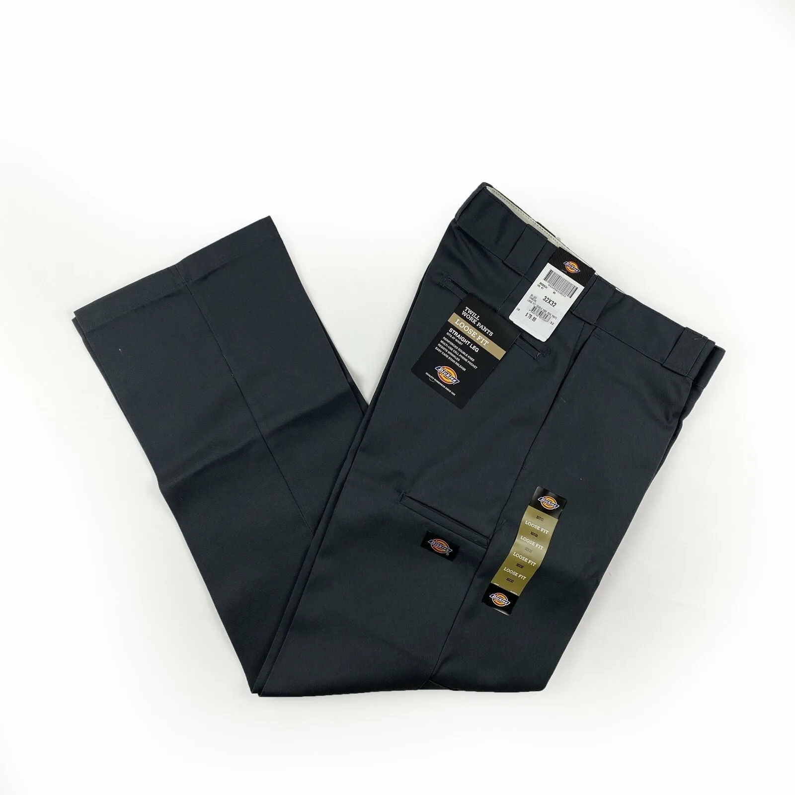 85-283 Loose Fit Double-Knee Work Pant Charcoal Mens Pants
