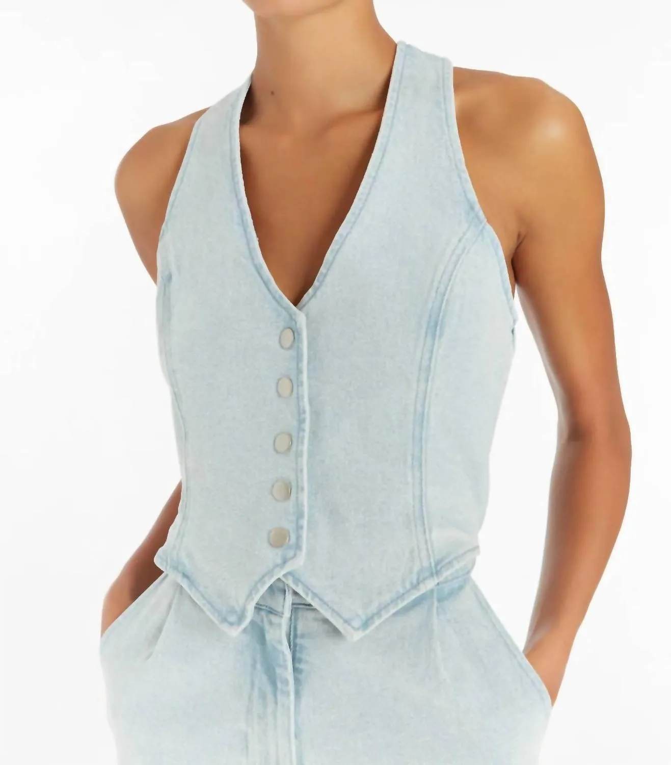 Amanda Uprichard - Ethan Denim Jumpsuit