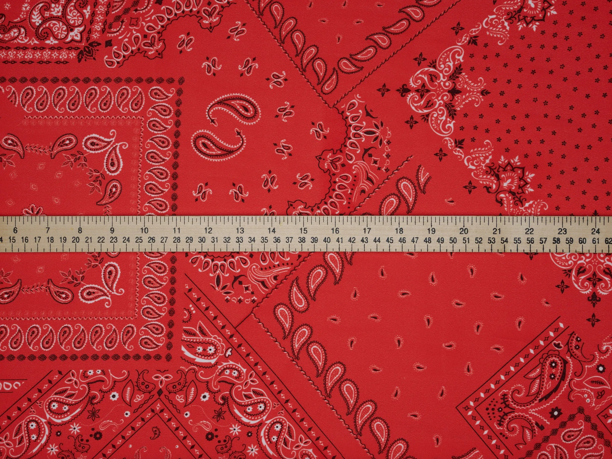 Bandana paisley  pattern - georgette  fabric by the yard
