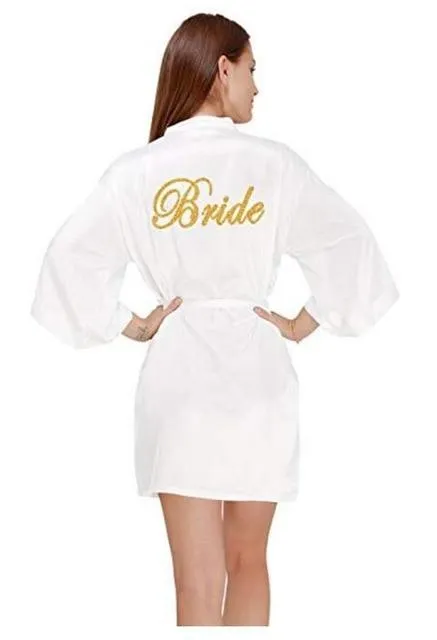Bridesmaid robes Sleepwear Robe Wedding Bride Bridesmaid Robes Pyjama Robe Female nightwear Bathrobe Nightdress Nightgown