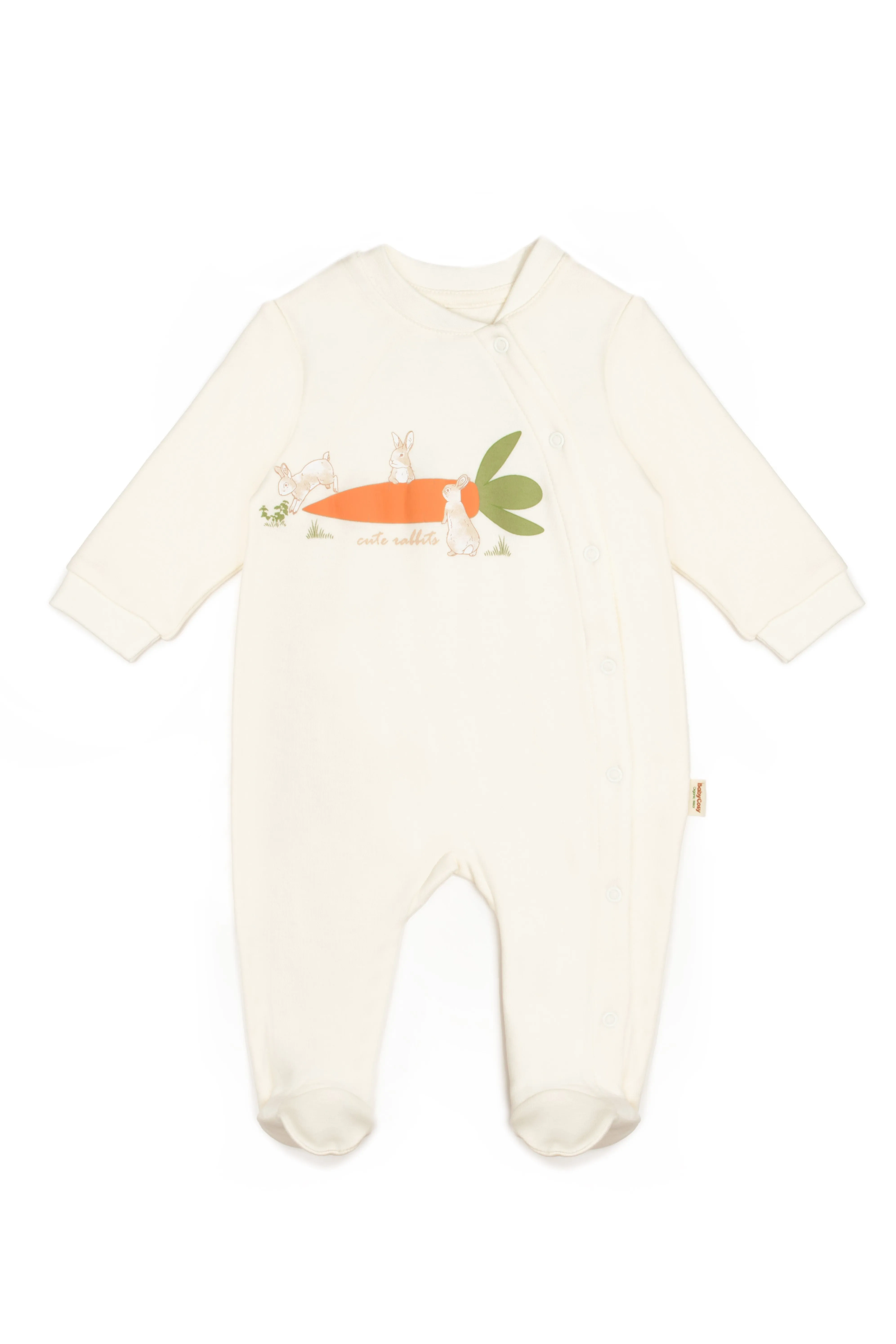 Carrot Footed Onesie 100% Organic Cotton