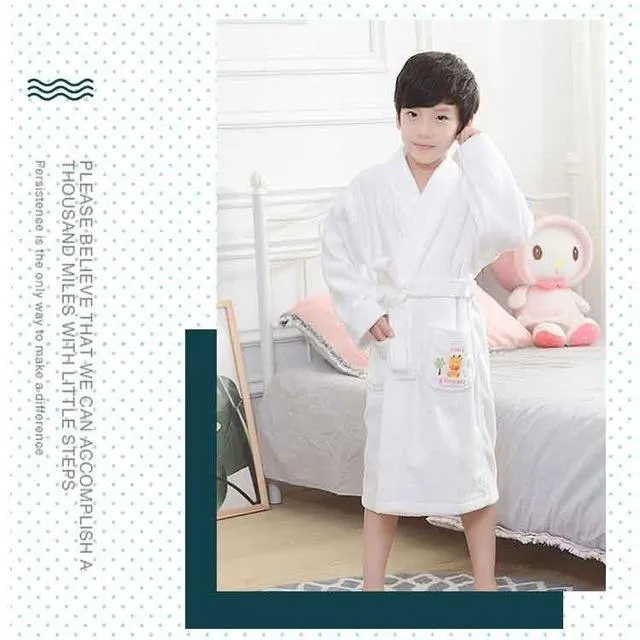 CAVME Hotel Towel Bathrobe Cotton Terry Robes Kimono Long Nightgown Lounge Sleepwear for Lover Solid Color V Collar LOGO CUSTOM