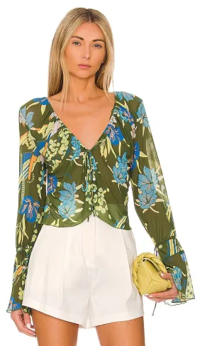 Free People Of Paradise Top in Green