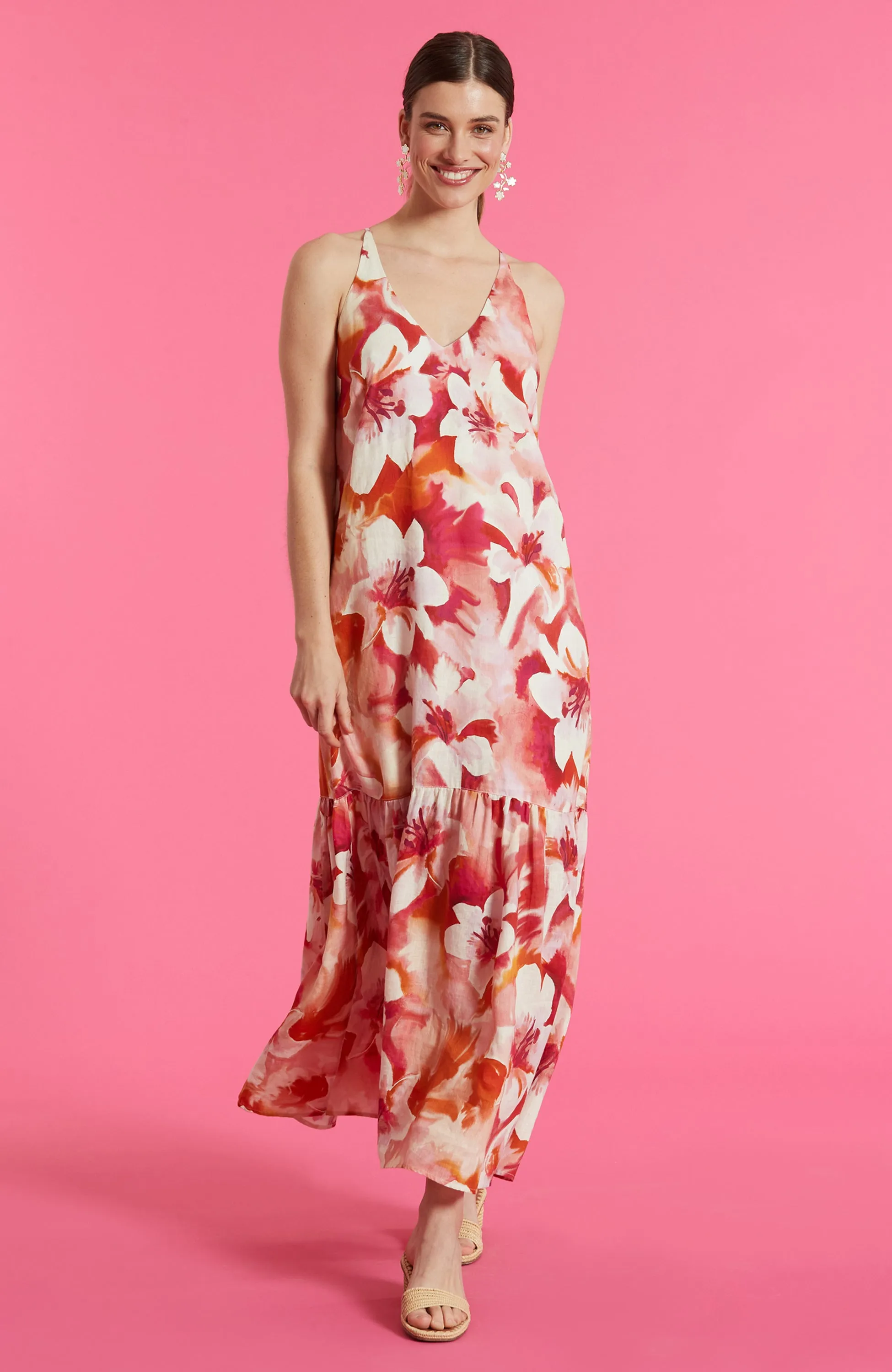 Lexi Painterly Maxi Floral Dress