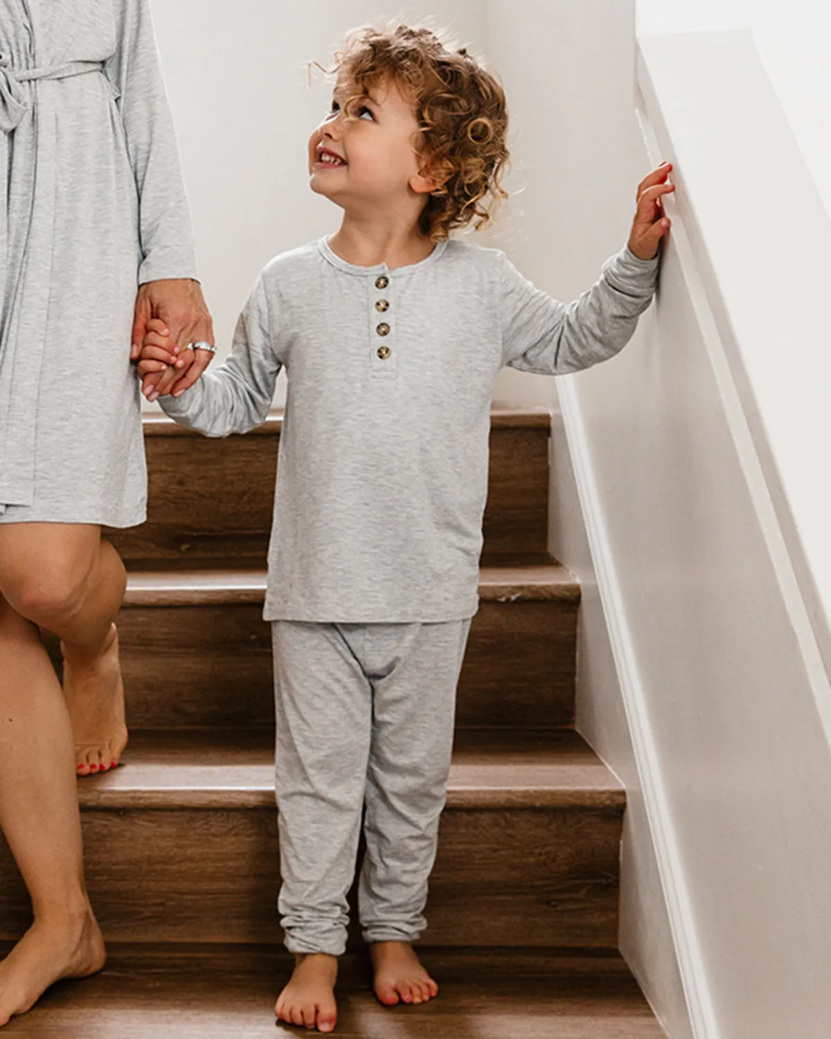 LUXE bamboo 2 piece long sleeve sleeper set