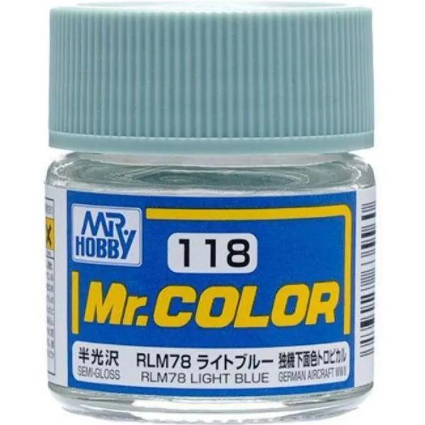 Mr Color C118 RLM78 Light Blue Semi Gloss paint 10ml